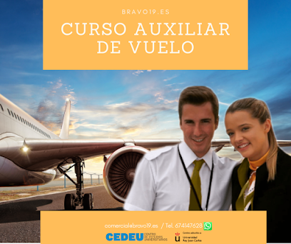 BRAVO19 Centro de formación aeronáutica | Curso TCP | Curso Azafatas de Vuelo | Curso Auxiliar de Vuelo